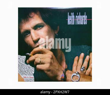 Keith Richards - Talk is Cheap [1988] - Vintage Vinyl Record Sleeve Banque D'Images