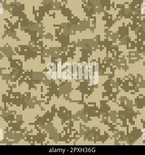Motif de camouflage numérique des pixels. Texture militaire. Décoration de masquage abstraite armée ou chasse. Illustration vectorielle. SPE 10. Illustration de Vecteur