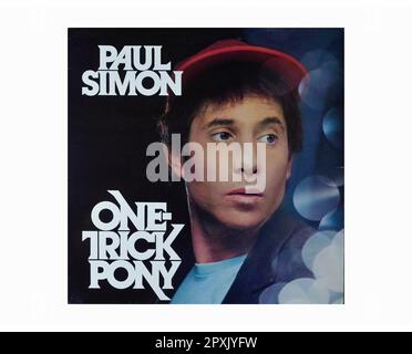 Paul Simon - One Trick Pony - Vintage L.P Music Vinyl Record Banque D'Images