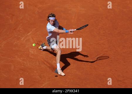 Madrid, Espagne. 02nd mai 2023. Lors de l'Open de Mutua Madrid 2023, tournoi de tennis Masters 1000 sur 1 mai 2023 à Caja Magica à Madrid, Espagne - photo Antoine Couvercelle/DPPI crédit: DPPI Media/Alamy Live News Banque D'Images