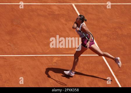 Madrid, Espagne. 02nd mai 2023. Aryna Sabalenka (BLR) lors de l'Open de Mutua Madrid 2023, tournoi de tennis Masters 1000 sur 2 mai 2023 à Caja Magica à Madrid, Espagne - photo Antoine Couvercelle/DPPI crédit: DPPI Media/Alamy Live News Banque D'Images