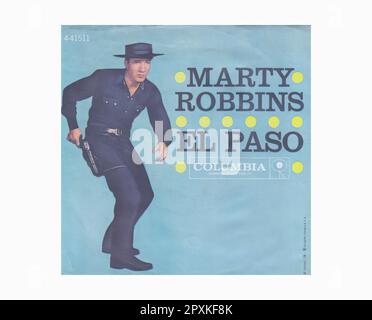 Robbins Marty - 1959 10-1 A - Vintage 45 R.P.M Music Vinyl Record Banque D'Images