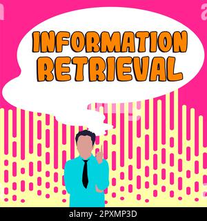 Panneau de rédaction manuelle récupération des informations, vue d'ensemble de l'entreprise Un endroit où les données sont stockées et peuvent être trouvées Banque D'Images