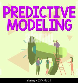 Affichage de panneaux modélisation prédictive, stratégie de maintenance des idées commerciales basée sur l'analyse prédictive Banque D'Images
