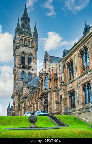 Bâtiment principal de l'Université de Glasgow à Glasgow, en Écosse Banque D'Images