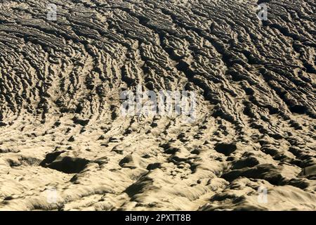 La mer de sable autour du mont Bromo dans le parc national de Bromo Tengger, Semeru, Java-est, Indonésie Banque D'Images