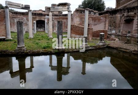 Théâtre maritime de Villa Adriana à Tivoli, Italie Banque D'Images