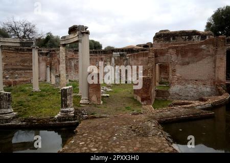 Théâtre maritime de Villa Adriana à Tivoli, Italie Banque D'Images