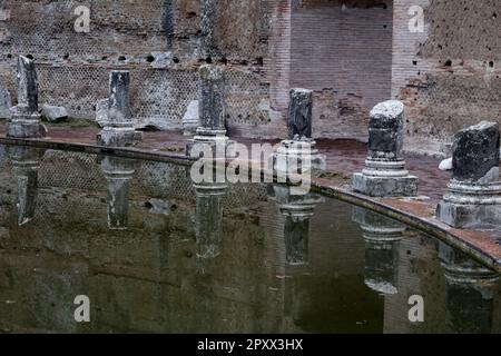 Théâtre maritime de Villa Adriana à Tivoli, Italie Banque D'Images