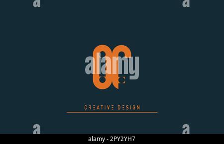 Lettres alphabet moderne Creative logo DE , FO Illustration de Vecteur