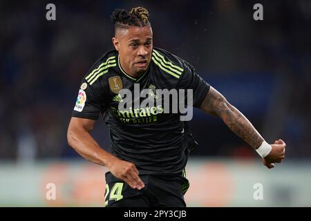 Saint-Sébastien, Espagne. 02nd mai 2023. Mariano Diaz du Real Madrid CF pendant le match de la Liga entre Real Sociedad et Real Madrid joué au stade Reale Arena de 2 mai 2023 à San Sebastian, Espagne. (Photo de Cesar Ortiz/PRESSIN) crédit: PRESSINPHOTO SPORTS AGENCY/Alay Live News Banque D'Images