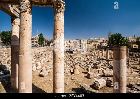Baalbek, Temple de Vénus, vallée de la Bekaa, Baalbek, gouvernorat de Baalbek-Hermel, Liban, Moyen-Orient, Asie Banque D'Images