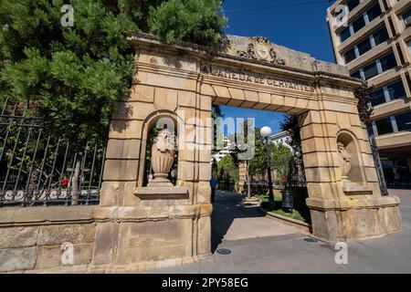 parque de la Alameda de Cervantes, la Dehesa, Soria, Comunidad Autónoma de Castilla, Espagne, Europe Banque D'Images