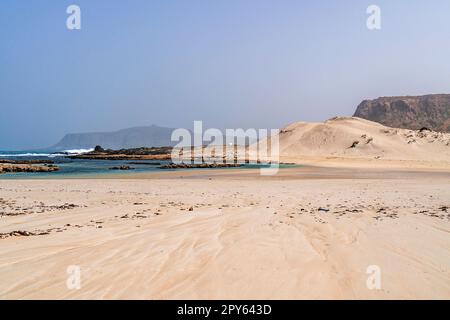 Cap-Vert - Boa Vista, Sal Rei - Praia de Cabral Banque D'Images