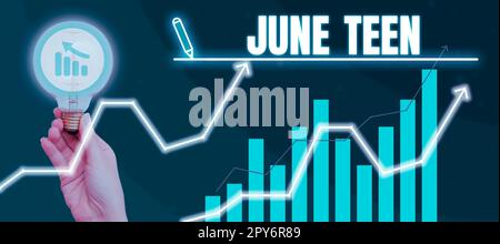 Texte d'écriture juin Teen. Aperçu des affaires vacances légales aux États-Unis de la fin de l'esclavage aux États-Unis Banque D'Images
