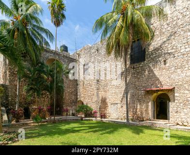 Couvent de San Bernardino de Sienne, Valladolid, Yucatan, Mexique Banque D'Images