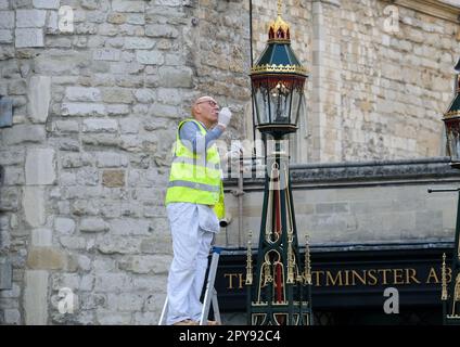 Londres, Royaume-Uni. 3rd mai 2023. Couronnement du roi Charles III Abbaye de Westminster. Crédit : Matthew Chattle/Alay Live News Banque D'Images