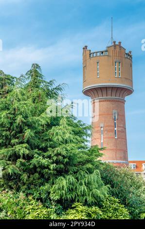 Château d'eau dans la ville de Den Helder, pays-Bas Banque D'Images