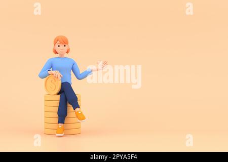 Concept de rappel de jour d'imposition. L'homme d'affaires soumet l'impôt par concept en ligne, paiement d'impôt en ligne et rapport. Revenu d'entreprise. 3d illustration. Banque D'Images