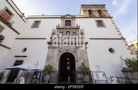 Mexique, APR 25 2023 - vue extérieure du Templo de Nuestra Senora de la Merced Banque D'Images