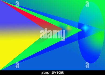 couleurs formes et triangles Banque D'Images