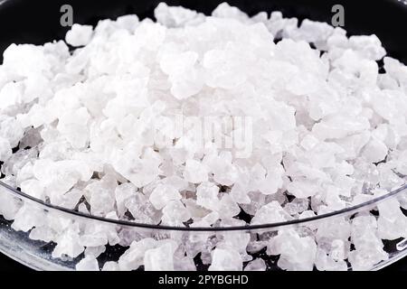 potion de nitrate d'argent, cristaux de nitrate utilisés dans l'industrie pharmaceutique , macro photographie Banque D'Images