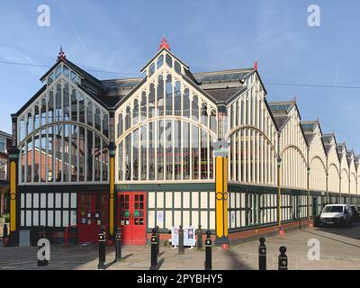 Market place Hall, Stockport, Greater Manchester, Royaume-Uni Banque D'Images