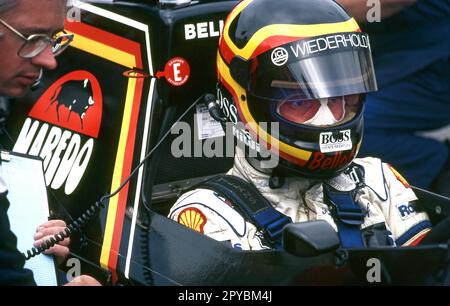 Grand Prix britannique 1984 - Brands Hatch - Stefan Bellof, Tyrrell 012. Banque D'Images