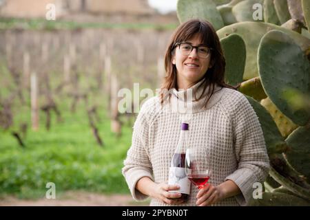 Bàrbara Mesquida Mora, Bodegas Mesquida Mora, denominacion de origen Pla i Llevant, Porreres, Mallorca, islas baleares, España Banque D'Images