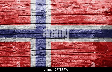 Texture bois avec drapeau peint Banque D'Images