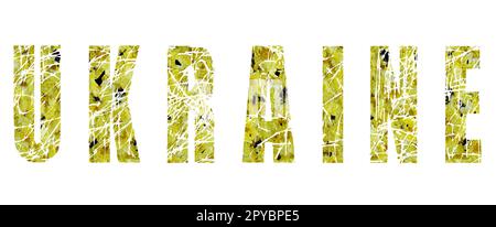 Ukraine. Texte simple pour l'Ukraine Banque D'Images