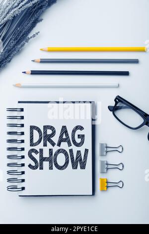 Affiche Drag Show. Événement de compétition Business Idea où deux voitures tentent de terminer le premier quart de mille Banque D'Images