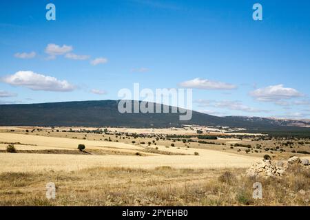 Paysage rural de la région de Castille-et-Léon, Espagne Banque D'Images