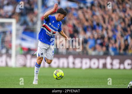 Genova, Italie. 03rd mai 2023. Stade Luigi Ferraris, Gênes, Italie, 03 mai 2023, Lorenzo Malagrida (Sampdoria) pendant UC Sampdoria vs Torino FC - football italien série A Match Credit: Live Media Publishing Group/Alay Live News Banque D'Images