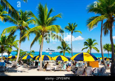 Catalina Island ou Isla Catalina est une île tropicale située à 1,5 miles du continent, à l'angle sud-est de la République dominicaine, près de la Banque D'Images