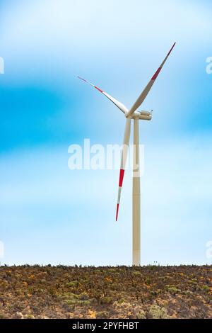 Éolienne au parc éolien, région de Coquimbo, Chili Banque D'Images