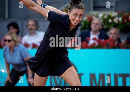 Madrid, Espagne. 03 mai 2023. Tennis: Mutua Madrid Tournoi de tennis ouvert, QF, individuel, femmes: IGA Swiatek (POL) V Petra Martic (CRO). Crédit: EnriquePSans/Alay Live News Banque D'Images