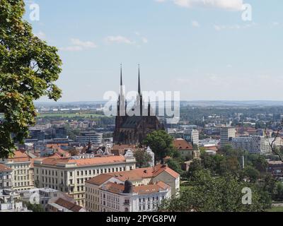 Cathédrale Saint-Pierre-et-Paul à Brno Banque D'Images