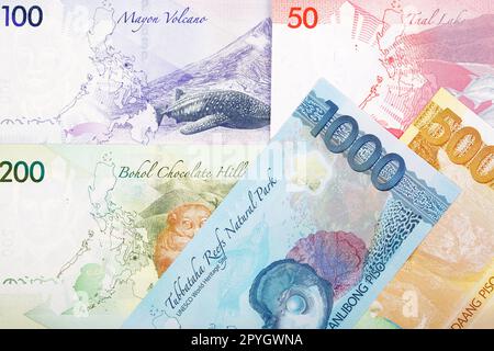 Monnaie philippine - nouvelle série de billets de banque - verso Banque D'Images