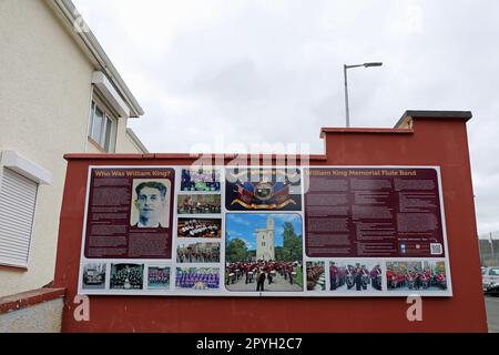 Hommage à William King à la Fountain Estate de Londonderry Banque D'Images