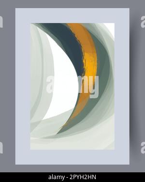 Imprimé mural abstrait chaos simple imagination. Décor contemporain avec imagination. Poster abstrait du chaos minimal imprimable. Paroi a Banque D'Images