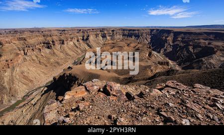 Le canyon de la rivière des poissons en Namibie Banque D'Images