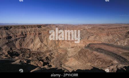 Le canyon de la rivière des poissons en Namibie Banque D'Images