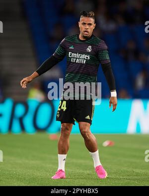 Mariano Diaz du Real Madrid CF regarde pendant le match de la Liga Santander entre Real Sociedad et Real Madrid CF au stade Reale Arena de 2 mai, 2 Banque D'Images