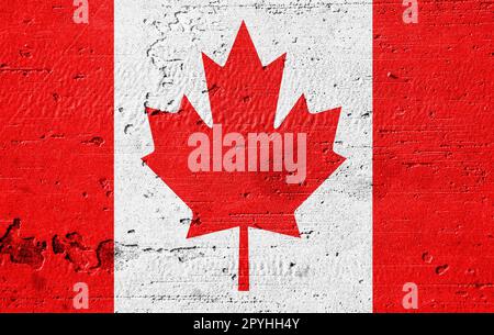 Drapeau de pays peint sur le mur Banque D'Images