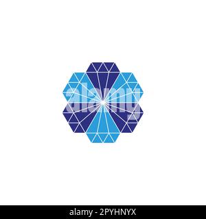Losanges, symbole géométrique simple logo vector Illustration de Vecteur