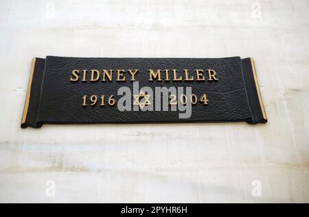 Los Angeles, Californie, États-Unis 1st mai 2023 la tombe de l'acteur Sidney Miller dans le mausolée de Beth Olam au cimetière Hollywood Forever sur 1 mai 2023 à Los Angeles, Californie, États-Unis. Il est apparu dans 102 films, y compris Boys Town avec Mickey Rooney. Photo par Barry King/Alay stock photo Banque D'Images