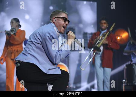 Milan, Italie. 03rd mai 2023. Alcatraz, Milan, Italie, 03 mai 2023, Macklemore en direct sur scène pendant Macklemore - le Ben Tour - concert de musique crédit: Live Media Publishing Group/Alamy Live News Banque D'Images