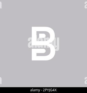 Modèle de conception du logo de la lettre B initiale. Éléments de conception de l'icône du logo de la lettre B. Illustration de Vecteur