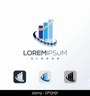 Logo comptable financier. Modèle de conception du logo Business Finance. Illustration vectorielle Illustration de Vecteur